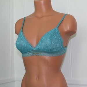 victoria secret bralette floral blue small